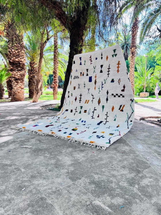 Alfombra bereber marroquí 250/300cm, Lana, Azul (foto 6 de 6)