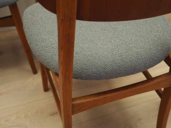 Image 1 of Satz von sechs Teakholzstühlen, dänisches Design, 1970er Jahre, Produktion: Dänemark