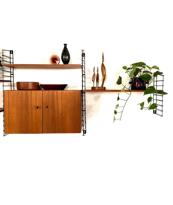 Sistema a parete modulare vintage in teak, Musterring ‘60 – Armadi a muro, Legno, Metallo (photo 3 of 14)