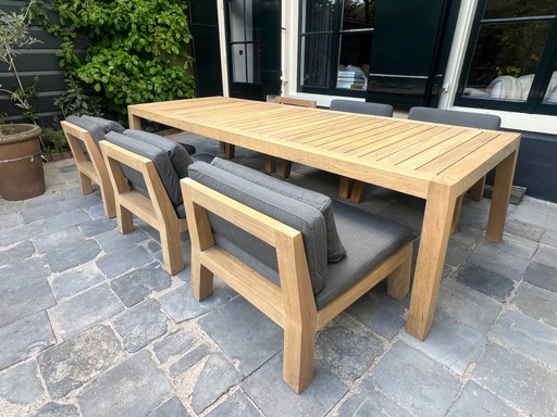 PIET BOON | Niek/Anne Low dining set  6-pers | zgan 