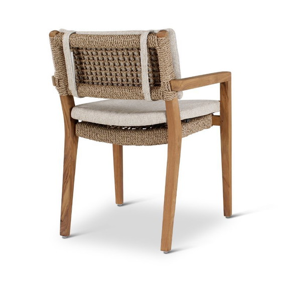 Image 1 of Sessel aus natürlichem Teakholz, 4-teilig
