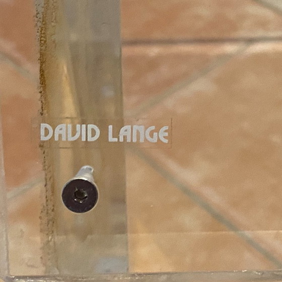 Coffee Table by David Lange 1980. 120x70cm. – Roche Bobois, Glass, Plexiglass (photo 7 of 7)