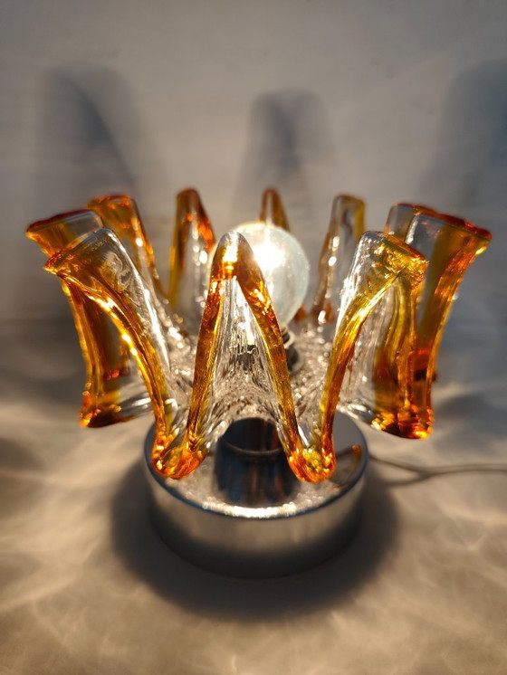 Image 1 of Glass table lamp. Italy, 1970s.