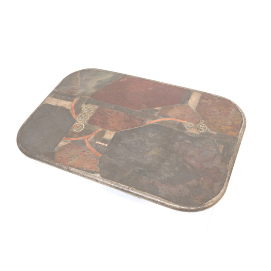 Image 1 of Vintage brutalist coffee table by Marcus Kingma from 1985