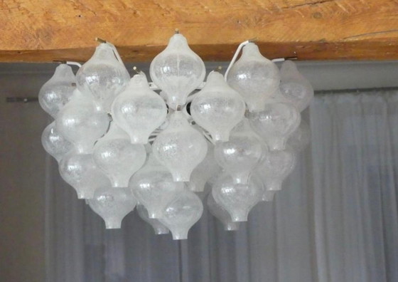 Image 1 of Kalmar Franken - Lámpara de techo - Tulipan - Cristal, latón - Aplique de pared - Alemania, años 60 - Diseño - 1950-1960