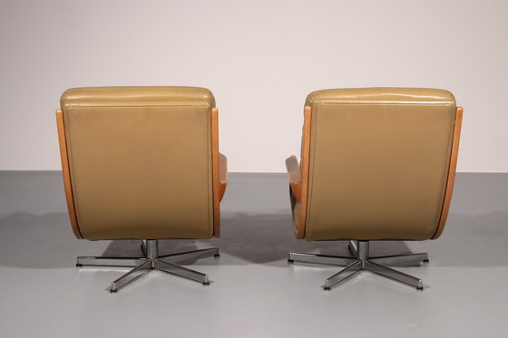 Image 1 of Swivel Lounge Chairs by Eugen Schmidt for Soloform 1960