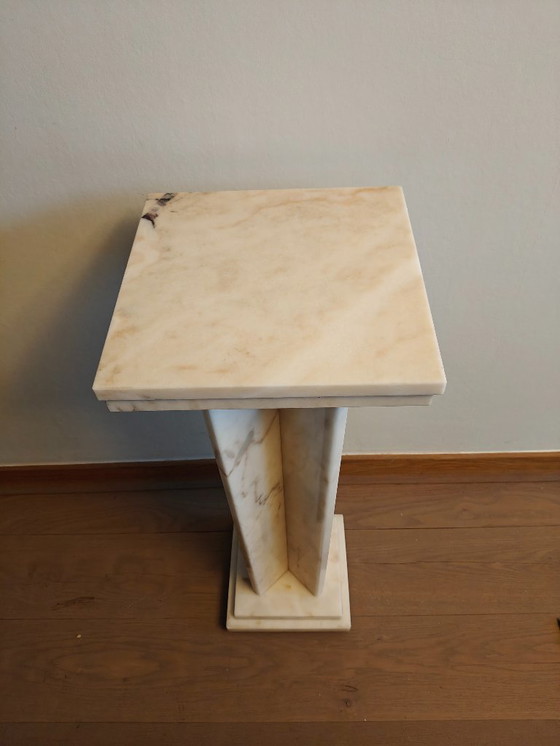 Image 1 of Marble column / pedestal - Art Deco - ca. 1930-1950