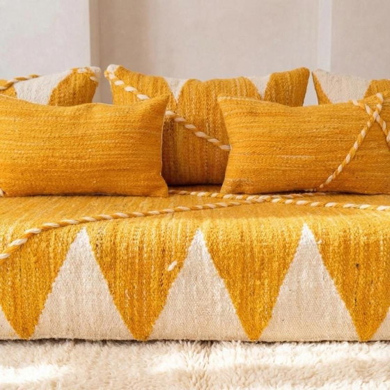 Handgefertigtes marokkanisches Bodensofa – Geschenke, Cotton, Textile (photo 3 of 10)