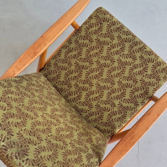Mid-Century Fauteuil, Tsjechoslowaakse TON Fabriek, Vintage Jaren 60 70 – Textile, Wood (photo 8 of 8)