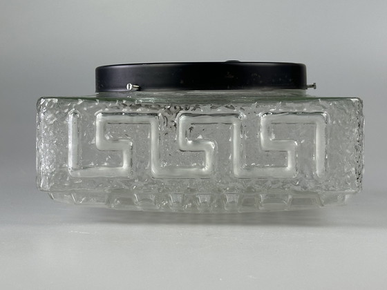 Image 1 of 60s 70s Lámpara Plafoniere Flush Mount Vidrio Diseño Alemán