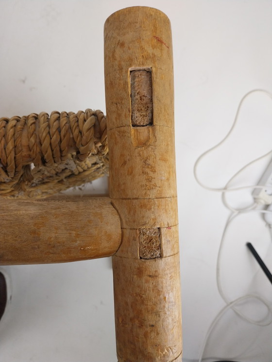 Image 1 of 1 x Silla de cuerda Audoux y Minet años 70