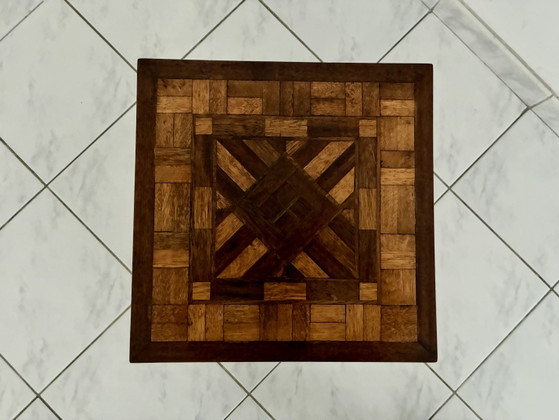 Vintage Bijzettafel Met Hout Inleg – Wood (photo 6 of 9)