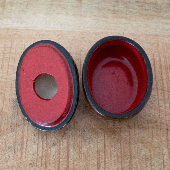 Image 1 of Keramik-Eulenbox: kleine, handbemalte Box mit Vogelmotiv