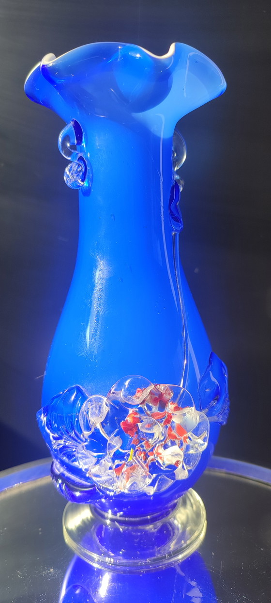 Image 1 of Italian art blown glass vase
