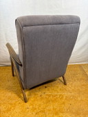 Poltrona in legno curvato stile Mid Century Retro Vintage di Parker Knoll – Rivestimento grigio – Elegante e confortevole Aggiun