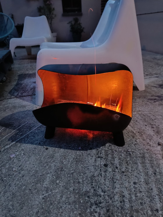 Image 1 of Chimenea reciclada "STYLIFED" - Botella de gas de 13 kg transformada