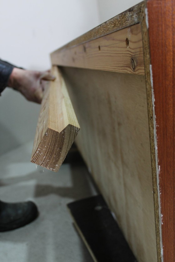 Image 1 of meuble flottant gris vintage