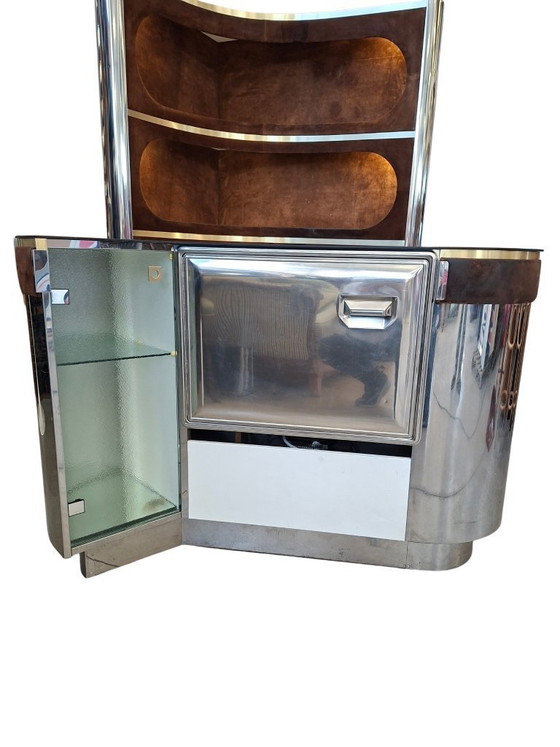Image 1 of Iconico Mobile Bar di Design – Stile Willy Rizzo, Anni '70