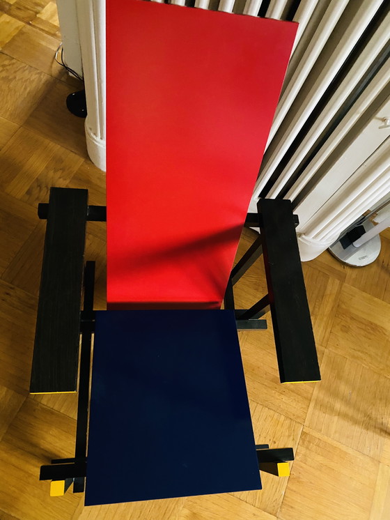 Image 1 of Cassina. Sedia originale rossa e blu