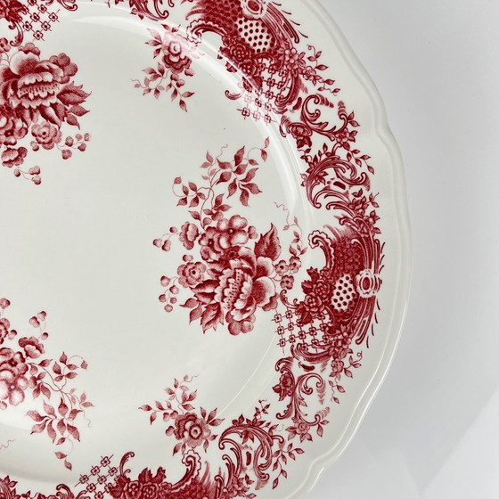 Image 1 of Assiette à gâteau Villeroy & Boch, modèle "Valeria", tons rouges