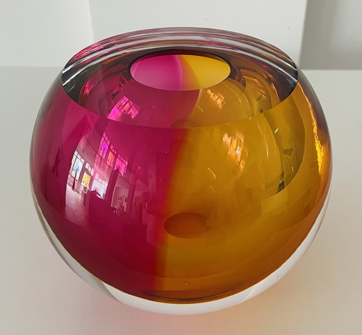 Objet en verre unique « CANDY » de l'artiste verrier George Broft
