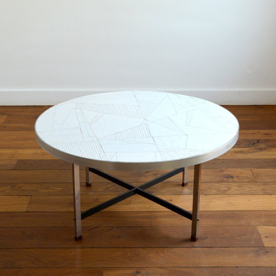 Image 1 of Round coffee table by Berthold Müller - Oerlinghausen / Germany 1960s