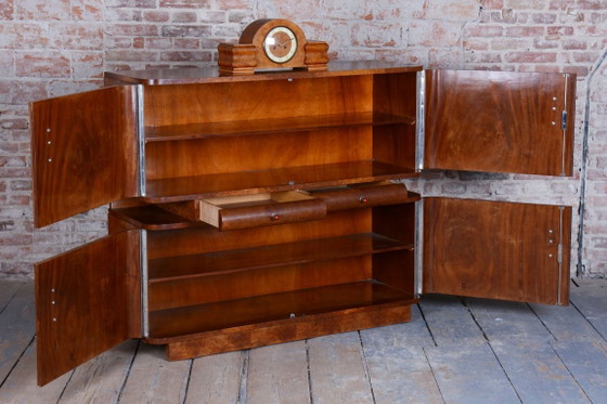 Gerestaureerd art-deco dressoir, van J. Halabala, UP Zavody, mahoniehout, Tsjechië, jaren 1920 – UP Závody (photo 39 of 44)