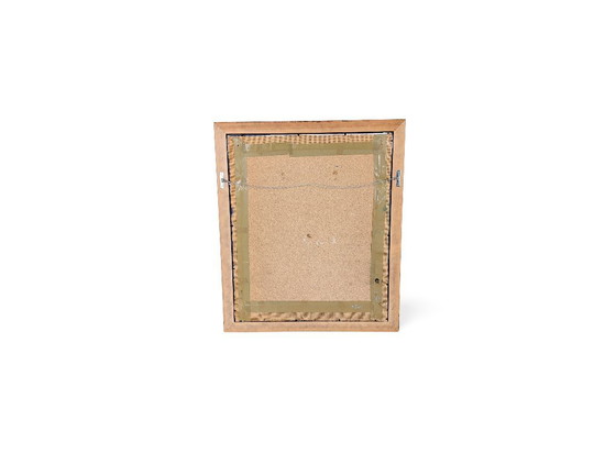 Image 1 of Framed wall art composition Möck burlap jute canvas