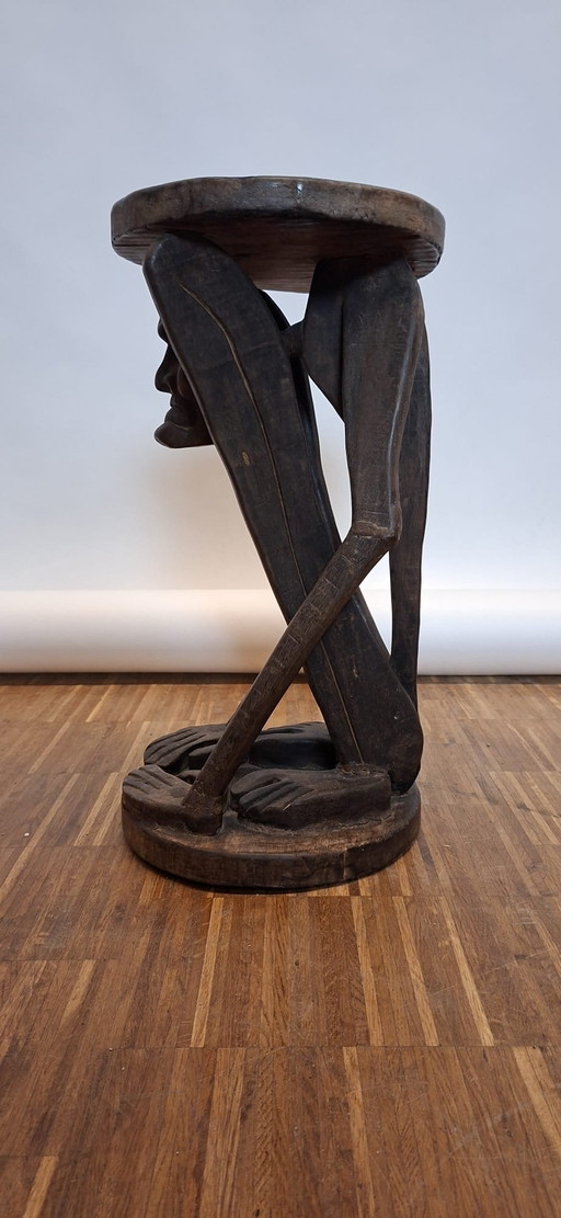 Antique African Tribal Carved Table