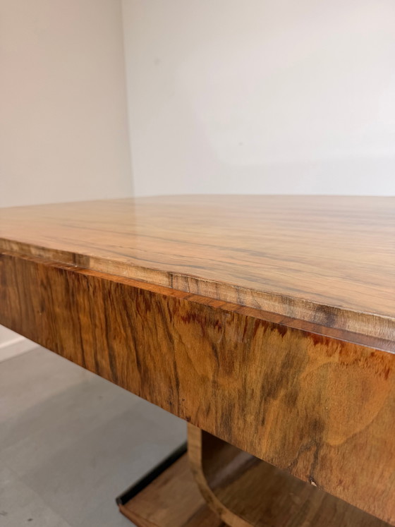 Image 1 of Art Deco Table With Glass Top