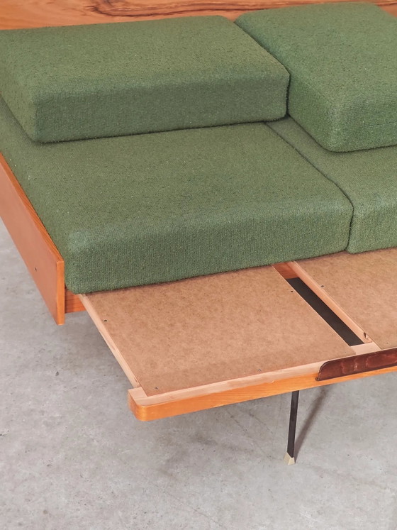 Divano panca pieghevole verde di UP Zavody 1970 – Divani 3 posti, Legno, Mid Century Modern (photo 4 of 24)