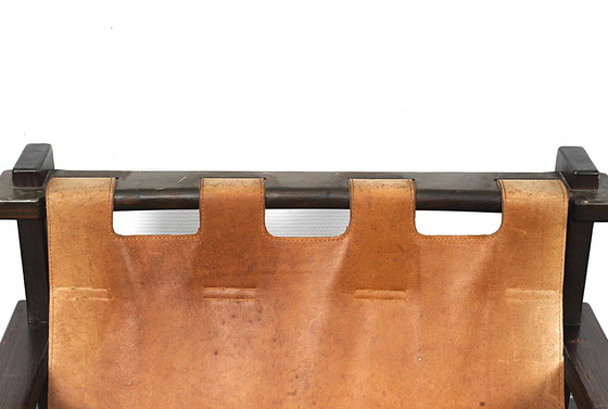 Image 1 of Loungesessel (Brutalist) aus Leder von Carl Straub