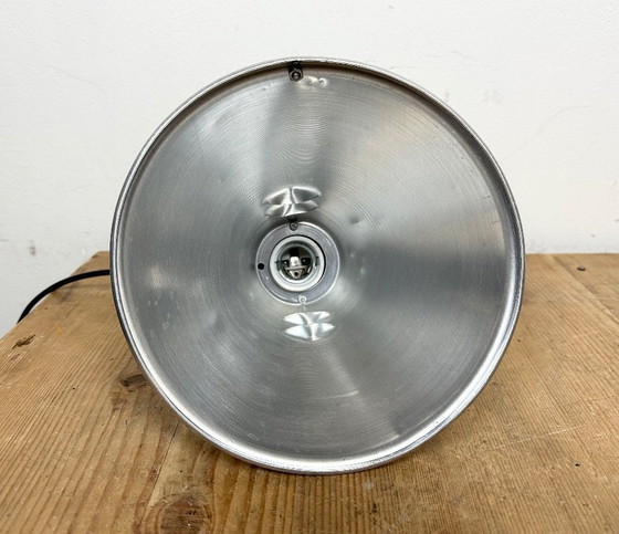 Image 1 of Small Industrial French Aluminium Pendant Lamp, 1960s
