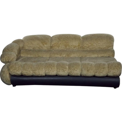 Space Age vintage dreisitziges Sofa von Adriano Piazzesi, Italien 1970er