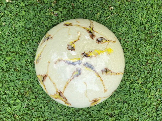 Image 1 of Vintage XXL marbled ceiling lamp ceiling light Gispen