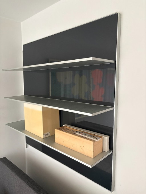 Étagère murale design élégante gris anthracite de 120 x 120 cm