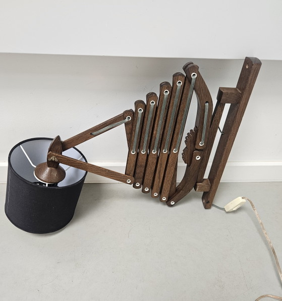 Lampada a forbice Zweers in legno anni '60 155 cm – Applique, Wood (photo 3 of 14)