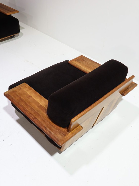 Image 1 of Conjunto de sofás modulares Pianura Mario Bellini Cassina marrón Italia años 70