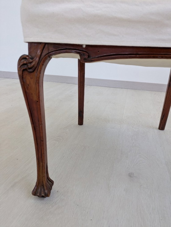 Image 1 of Art Nouveau - Sessel (2) - Holz, Stoff