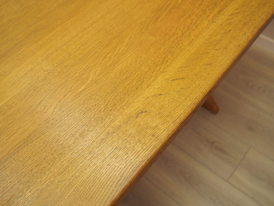Danish Extendable Oak Dining Table Designed by Henning Kjærnulf, 1960s – Henning Kjaernulf, Wood (photo 10 of 21)