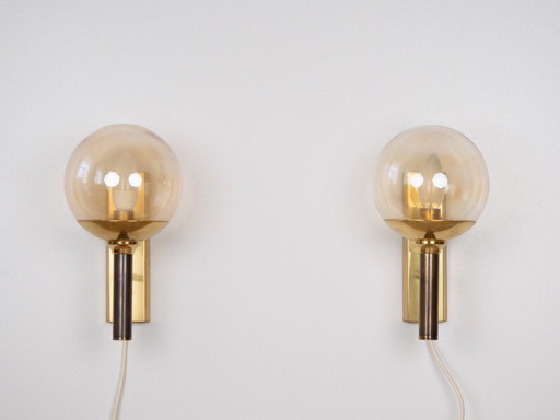 Pair of 2 wall lamps by Svend Mejlstrom, 1960s