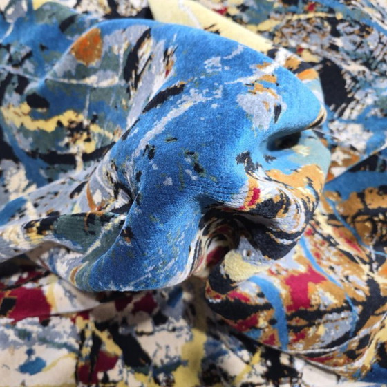 Tappeto annodato a mano in lana e seta, stile Jackson Pollock - 2x3 m – Tappeti, Wool (photo 8 of 8)