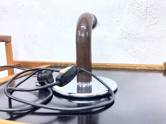 Image 1 of Ingo Maurer Gulp table lamp in brown, 1970s design, size M