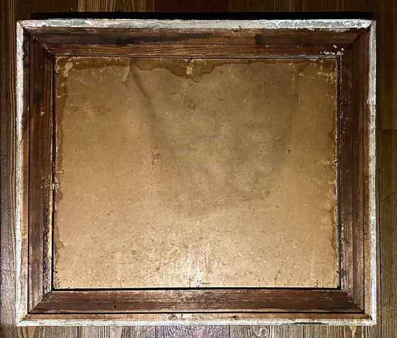 Image 1 of Sehr altes impressionistisches Ölgemälde eines Mittelmeerhafens