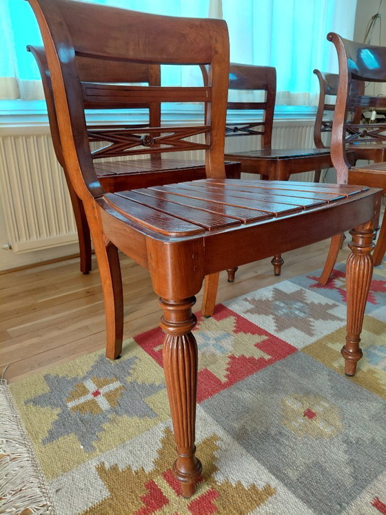 Image 1 of 6 bellissime sedie da pranzo in teak massello