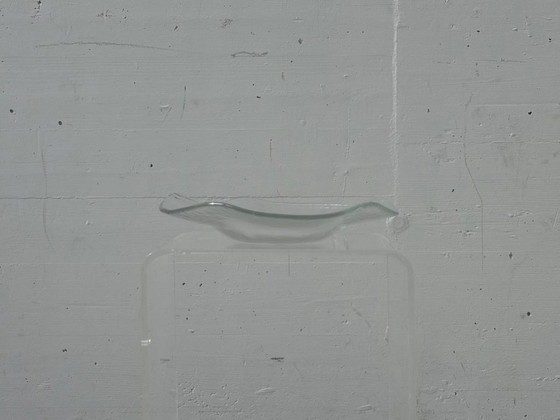 Image 1 of Kleine Glasi Hergiswil Glasschale mit Wellenrand, Schweiz, 1960er–1970er Jahre