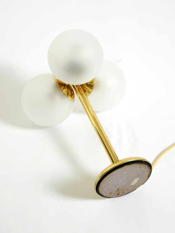 Image 1 of Original 1960s Space Age brass table lamp by Kaiser Leuchten