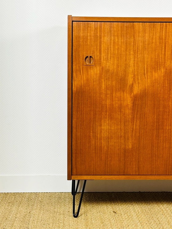 Image 1 of Enfilade haute vintage scandinave en teck, 1960