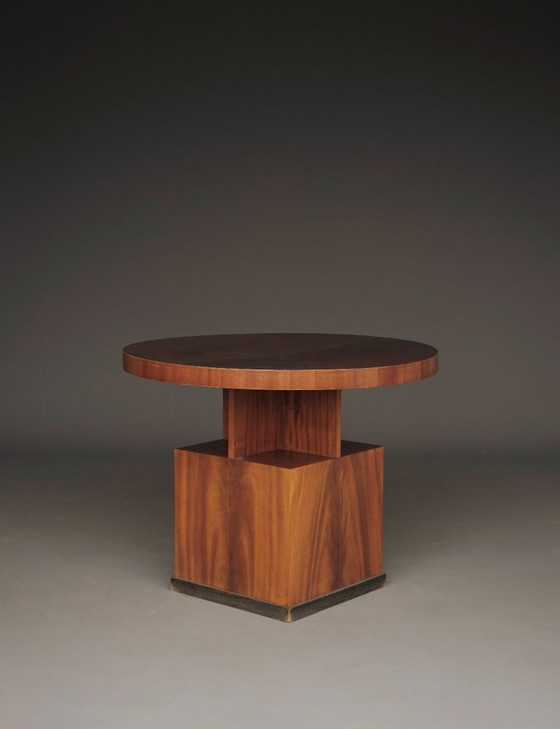 Image 1 of Geometrische salontafel of bijzettafel in art-decostijl, jaren 1930.