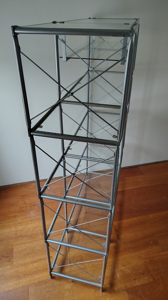 Image 1 of Vintage Ikea Laxvik wandkast met 2 bijzettafels